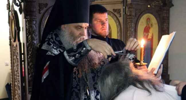 Епископ Савва совершил монашеский постриг в Николо-Тихвинском женском монастыре поселка Пятницкое