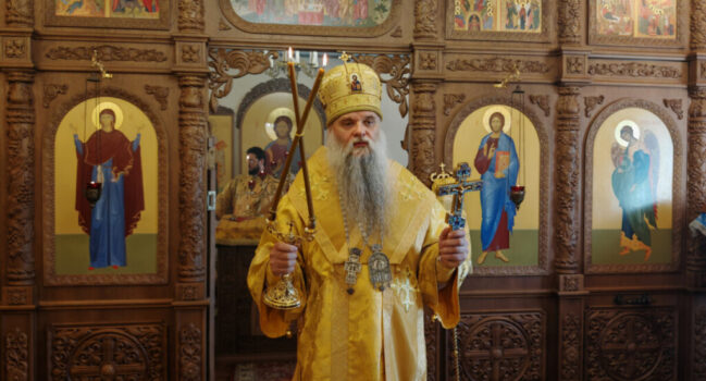 Епископ Валуйский и Алексеевский Савва совершил Божественную Литургию в Николо-Тихвинском женском монастыре поселка Пятницкое